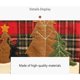 thumbnail image 5 of Naiovety de árbol de Navidad Parche de alce de tela Decoración de fondo de árbol pequeño Delantal Cubierta de piso Festival Kits de decoración para fiestas, 5 of 6