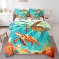 thumbnail image 1 of YST Ensemble de Literie Sea Turtle 7 Pcs, Taille Grand, Thème Faune Océanique, 1 of 4