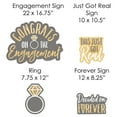 thumbnail image 6 of Big Dot of Happiness Congrats On The Engagement - Yard Sign and Outdoor Lawn Decorations - Engagement Party Yard Signs - Set of 8, 6 of 7