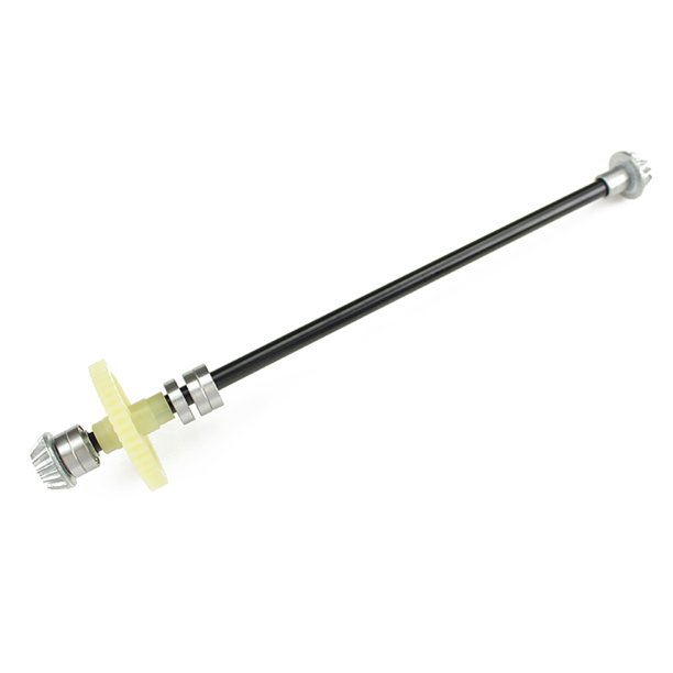 Vogacara Eje de transmisión central de aleación de zinc Control remoto 1:14 Piezas de actualización de camiones Negro Type2 NO2 Vogacara FN010105-01