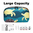 thumbnail image 3 of Turtle Waterproof Oxford Cloth Hard Drive Case with Charger Pouch, PC Case, Small Travel Electronic Organizer, and Cord Organizer Travel - 5.9x9.44x3.14 in, 3 of 6