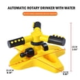 thumbnail image 3 of JUNWELL Water Sprinklers Sprinkler Rotating Sprinklers Large Area Coverage Water Sprinkler For Garden Yard Lawns Oscillating Hose 360 Rotation Irrigation System For Outdoor Grass Green, 3 of 9
