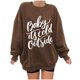thumbnail image 2 of Pntutb - Sudadera de forro polar de manga larga con cuello redondo suelto para mujer Pntutb Pntutb-5980, 2 of 8