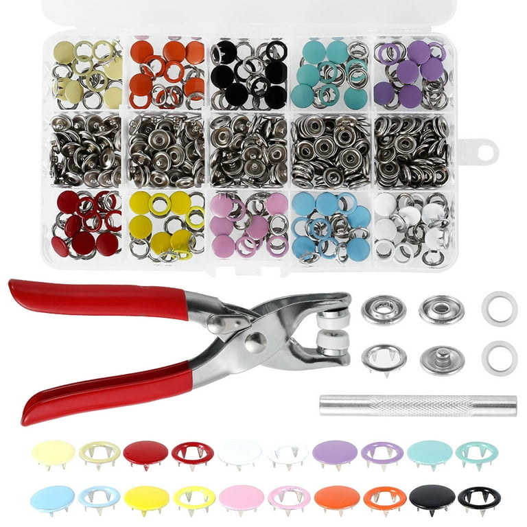 Prong Pliers Ring Press Studs Snap Buttons Popper Fasteners DIY