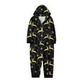 thumbnail image 3 of XUNHAO Matching Christmas Family Outfit Parent Child Outfit With Color Deer Christmas Print Hooded Zipper Home Jumpsuit Family Picture Outfits, 3 of 6