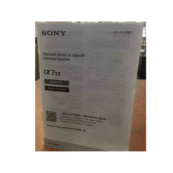 Sony A7Sii Camera Manual Book (Spanish) Brand New Page Count 111