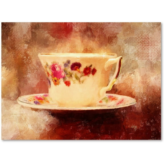 Trademark Fine Art "Time for Tea" Canvas Art by Lois Bryan