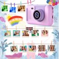 thumbnail image 5 of PURULU Kids Camera with Flip-up Lens for Selfie, HD Digital Camera for Kids 3 4 5 6 7 8 Year Old Girls Birthday Gifts with 32GB SD Card Included, Pink, 5 of 7