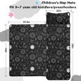 thumbnail image 5 of Butterfly and Sun Gothic Pattern Teens Toddler Nap Mat with Pillow, Sleeping Mat Bag for Preschool Daycare 59"x22", 5 of 6