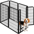 thumbnail image 4 of Yaheetech 47.2"Tall 6 Panels Metal Dog Playpen for Exercise Outdoor Indoor Fence, Black, 4 of 8