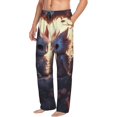 thumbnail image 2 of Yiaed Romantic Rose Animal Couple Print Men's Lounge Pants, Loose PJ Bottoms, Long Pajama Pants for Men-Medium, 2 of 5