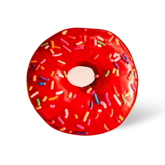 Sprinkle Donut Round Fleece Throw Blanket | 60 Inches