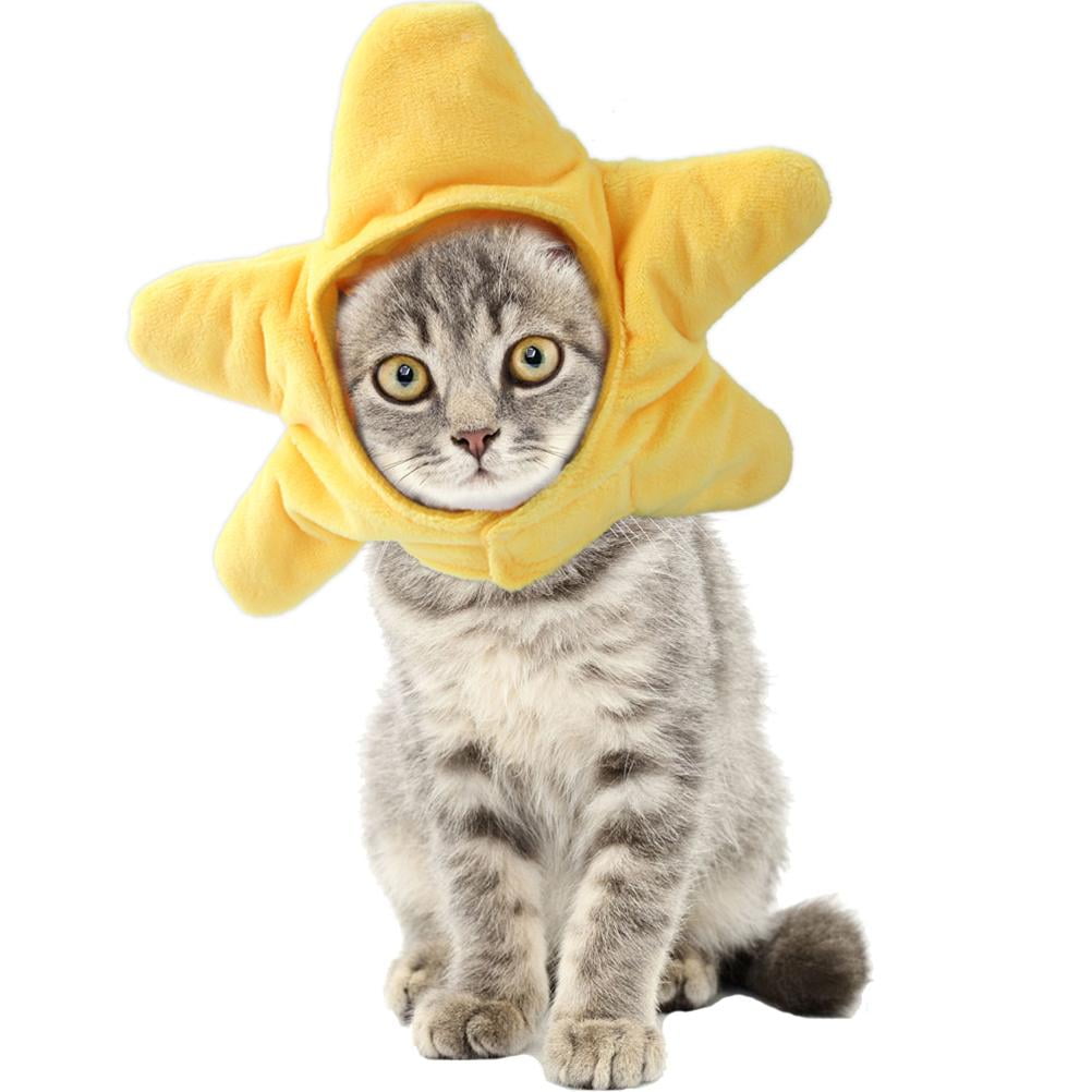 Cute Pet Chicken Hat Adjustable Pet Headwear Hat Headgear Hat Cosplay Cap for Dogs Cats Pet Halloween Christmas Festival Birthday Theme Party Photo Prop White Llarge