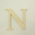 thumbnail image 2 of Package of 1, 18 Inch X 3/4" Thickness Baltic Birch Wood Letter N in The Times New Roman Font, Thick, Upper Case for Art & Craft Project, Made in USA, 2 of 4