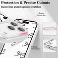 thumbnail image 4 of YWC-Magnetic for iPhone 17 Pro Case, Bow Case Compatible with MagSafe, Wireless Slim Clear Ribbon Aesthetic Phone Cover Anti-Yellowing Shockproof Protective Cover for Women Girl - Black, 4 of 4