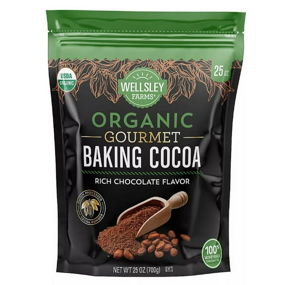 Wellsley Farms Organic Gourmet Baking Cocoa 25 oz
