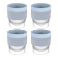 thumbnail image 2 of ZenCart 4Pcs Ice Hockey Mold with Lids Easy Release Sphere Ice Cube Maker Stackable Non-stick Puck Mold for Bourbon, 2 of 8