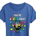 thumbnail image 3 of Marvel Thor - Valentine You're Athorable - Women's Short Sleeve Graphic T-Shirt, 3 of 5