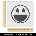 thumbnail image 2 of Star Eyes Happy Face Big Smile Mouth Emoticon DIY Cookie Wall Craft Stencil - 9.0 Inch, 2 of 5