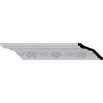 2 1/2"H x 2 7/8"P x 3 3/4"F x 94 1/2"L, (8 1/8" Repeat), Miller Crown Moulding