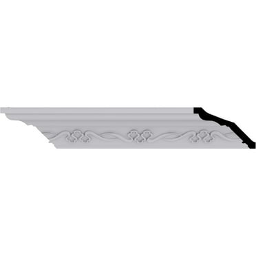 2 1/2"H x 2 7/8"P x 3 3/4"F x 94 1/2"L, (8 1/8" Repeat), Miller Crown Moulding