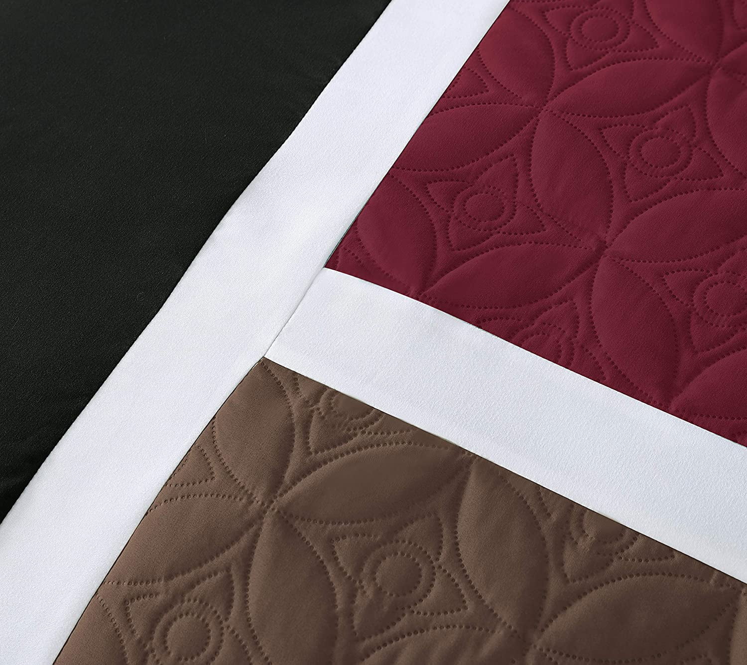 Burgundy/Brown/Black