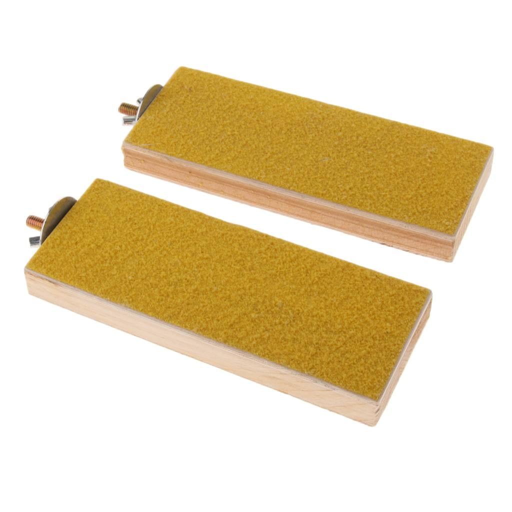 2 Pieces Colorful Bird Cages Perches Stand Platform Leg Polished Clean