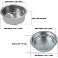 thumbnail image 3 of Xianyou-Simple Cup Plus Double Cup 2 Pcs Filtre à Espresso Pressurisé Panier 51mm Réutilisable en Acier Inoxydable Double Paroi Pièces de Rechange pour Machine Breville Café Roma Modèle ESP8TG, 3 of 4