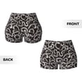 thumbnail image 5 of Naloa Hand Drawn Snake Biker Shorts for Women Seamless Scrunch Short Women’s Yoga Shorts for Gym Running Sport Shorts - Small, 5 of 9