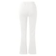 thumbnail image 5 of vigerkar Women's Stretch Yoga Pants -High Waist Bell Bottoms Trouser,Pull-On Office Slacks,with Pockets White, S, 5 of 5