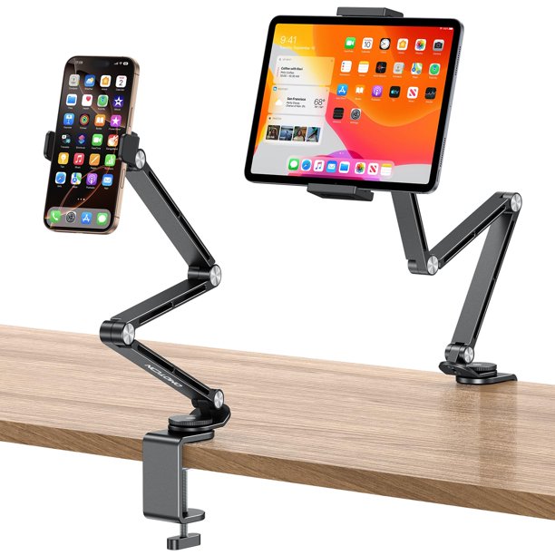 Soporte para Tablet OMOTON Ajustable con Rotación 360° para Pantallas de 4 a 13"