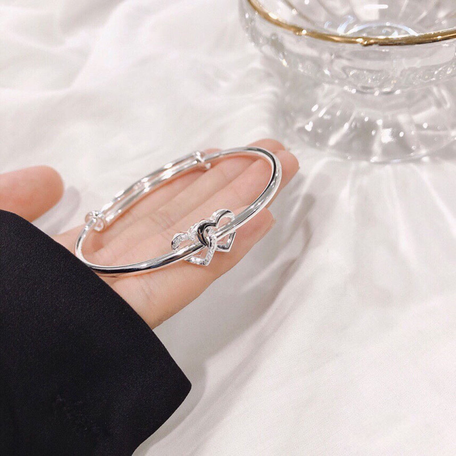 Exquisite Silver Chain Twisted Wedding Bracelet — Kirijewels.com