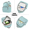 thumbnail image 5 of JIALIOU Mini Backpack Purse for Women Quilted Casual Daypack Small Travel Shoulder Bag, Mint Blue, 5 of 7
