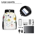thumbnail image 6 of Fotbe Wildflowers Travel Laptop Backpack, Business Slim Sturdy Laptops Backpack, Water Resistant College School Computer Bag Gift for Men & Women Fits 15.6 Inch Notebook, 6 of 8