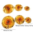 thumbnail image 3 of WRXMIJNHGSA Event & Party Under $10 Hanging Paper Fans Party Set Silver Round Pattern Paper Garlands Decoration For Birthday Shower Graduation Retirement, 3 of 7