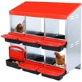 thumbnail image 2 of Royalbelle Boîtes de Nidification pour Poules Rouges à 6 Compartiments, Acier Galvanisé Antirouille, 2 of 8