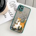 thumbnail image 1 of Funda de teléfono con Gato y flores para iPhone, carcasa trasera dura y suave a la moda para modelos 14 Pro Max, 11, 12 Pro, 13Pro Max, XS Max, XR, X, 8, 7Plus, SE Fivean unisex, 1 of 2
