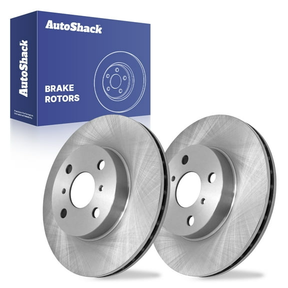 AutoShack Front Vented Brake Rotors 2-PC Set Replacement for 1993-2002 Toyota Corolla 1993-1997 Geo Prizm 1998-2002 Chevrolet Prizm 10.04" (255 mm)