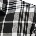 thumbnail image 3 of IROINNID Button Down Shirts for Men New Long-sleeved Shirt Lapel Plus Plaid Business Long Sleeve Turndown Collar Blouse & Shirt,Dark Gray, 3 of 8