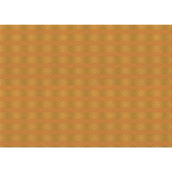 Ahgly Company Machine Washable Indoor Rectangle Transitional Orange Area Rugs, 2' x 3'