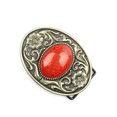 thumbnail image 2 of thinsony Antique Vintage Arabesque Turquoise Western Cowboy Belt Buckle Pattern Red, 2 of 4