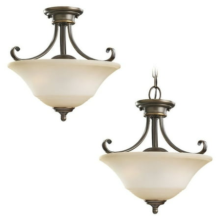 Parkview Pendant Lighting - Sea Gull Parkview Hanging/Ceiling Light - 15W in.Russet Bronze