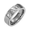 thumbnail image 4 of COOPHYA Mens Titanium Wedding Bands Ring Engraved 1Pack Durable, 4 of 7