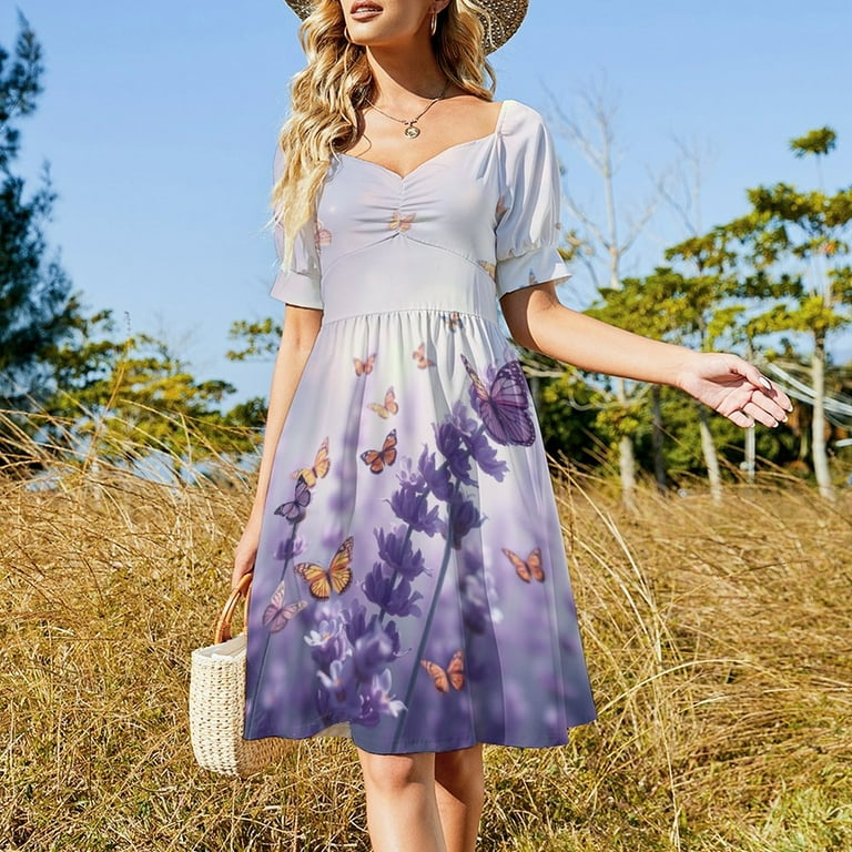 blue dress for baby girl Lavender and Silver Birthday Girl Dress 2/3T main image 1