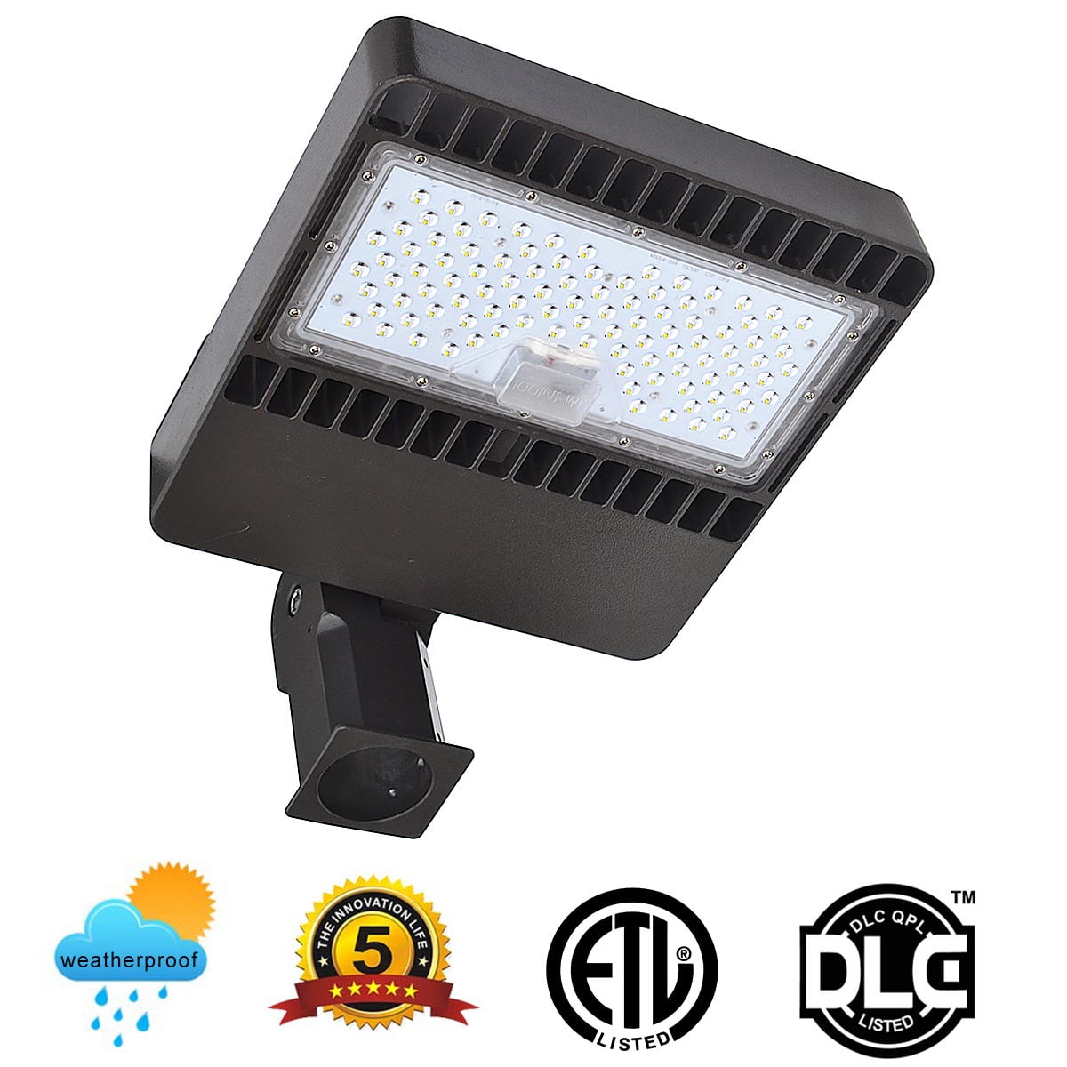KAWELL LED Parking Lot Lights 80W-9600lm Outdoor LED Flood Lights 5000K LED Shoebox Lights - Slip Fit Mount Commercial Street Area Light for Stadium, Parking Lot, Roadways KAWELL LED Parking Lot Lights 80W-9600lm Outdoor LED Flood Lights 5000K LED Shoebox Lights - Slip Fit Mount Commercial Street Area Light for Stadium, Parking Lot, Roadways