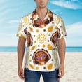 thumbnail image 2 of Kll Men'S Hawaiian Shirt Short Sleeve Button Down Beach Shirts-Fall Turkey, 2 of 7