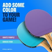 PRO SPIN All-In-One Ping Pong Set - Retractable Ping Pong Net for Any Table (72), High-Quality Ping Pong Paddles and Balls, Storage Case - Portable Table Tennis Gifts for Boys & Girls (2-Player Set)