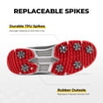 thumbnail image 4 of FitVille Wide Mens Golf Shoes Men Spiked Cushioning for Flat Feet Arch Support, Lightweight Slip-Resistant, 4 of 6