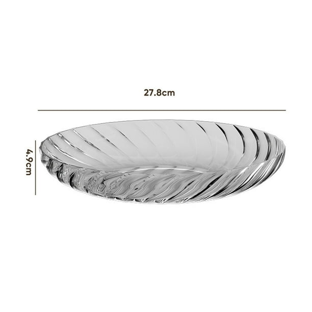Pisexur Batería de cocina Frutero transparente para sala de estar, hogar, mesa de té, aperitivos, melón, frutero. para la cocina del hogar