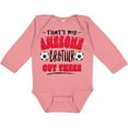 thumbnail image 3 of Inktastic That's My Awesome Brother Out There with Soccer Balls Boys or Girls Long Sleeve Baby Bodysuit, 3 of 5